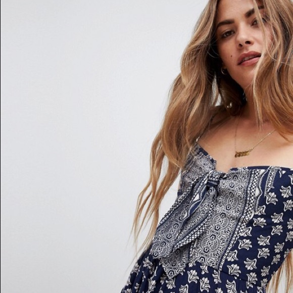 BAND OF GYPSIES TIE FRONT MAXI XS - Picture 6 of 6